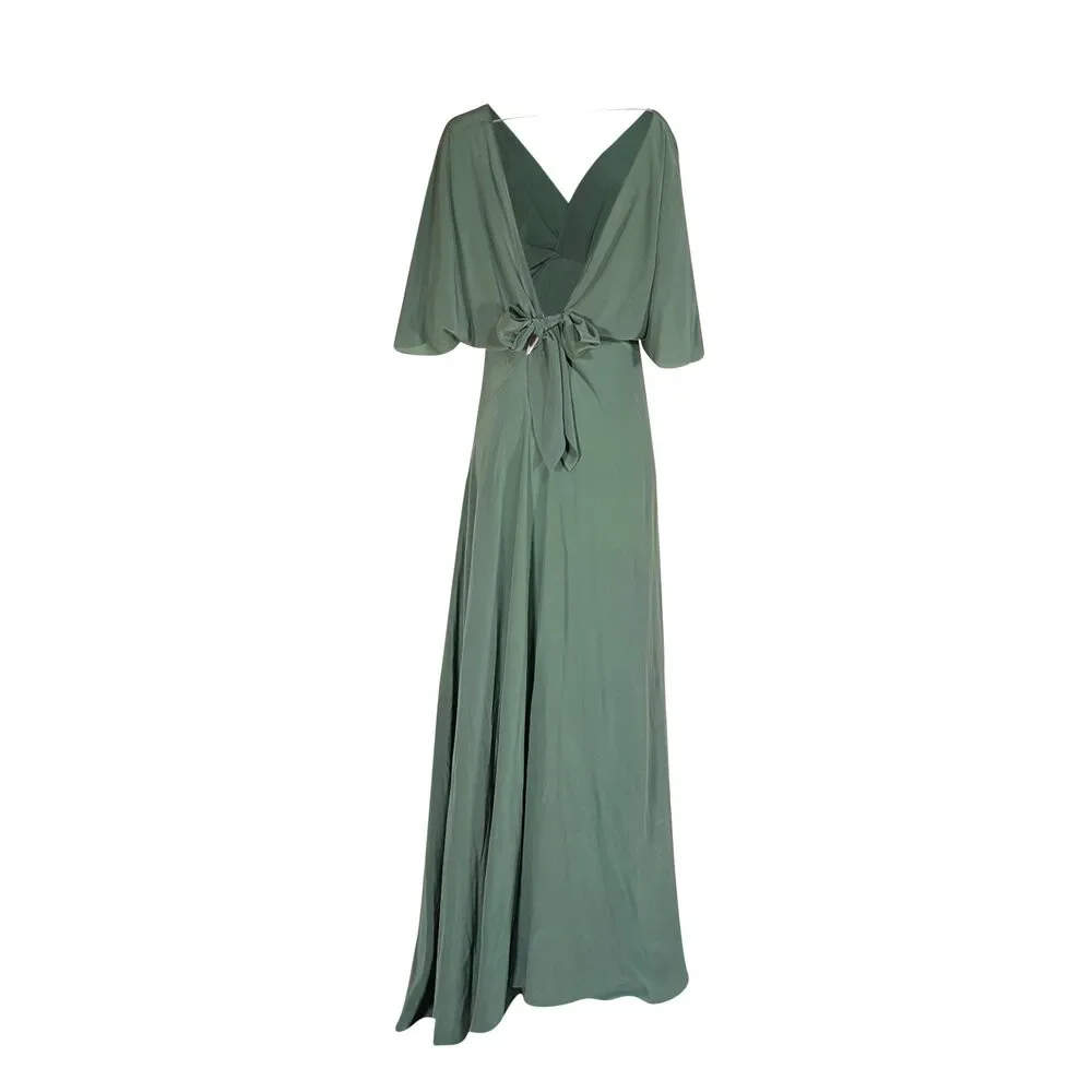 Cortana - Green Tie-Back Maxi Dress Sz 8